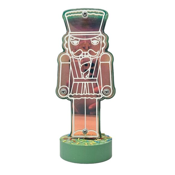 Green Acrylic Christmas Nutcracker with Sprinkles - Picture 5 of 5